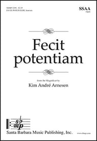 Fecit Potentiam SSAA choral sheet music cover Thumbnail